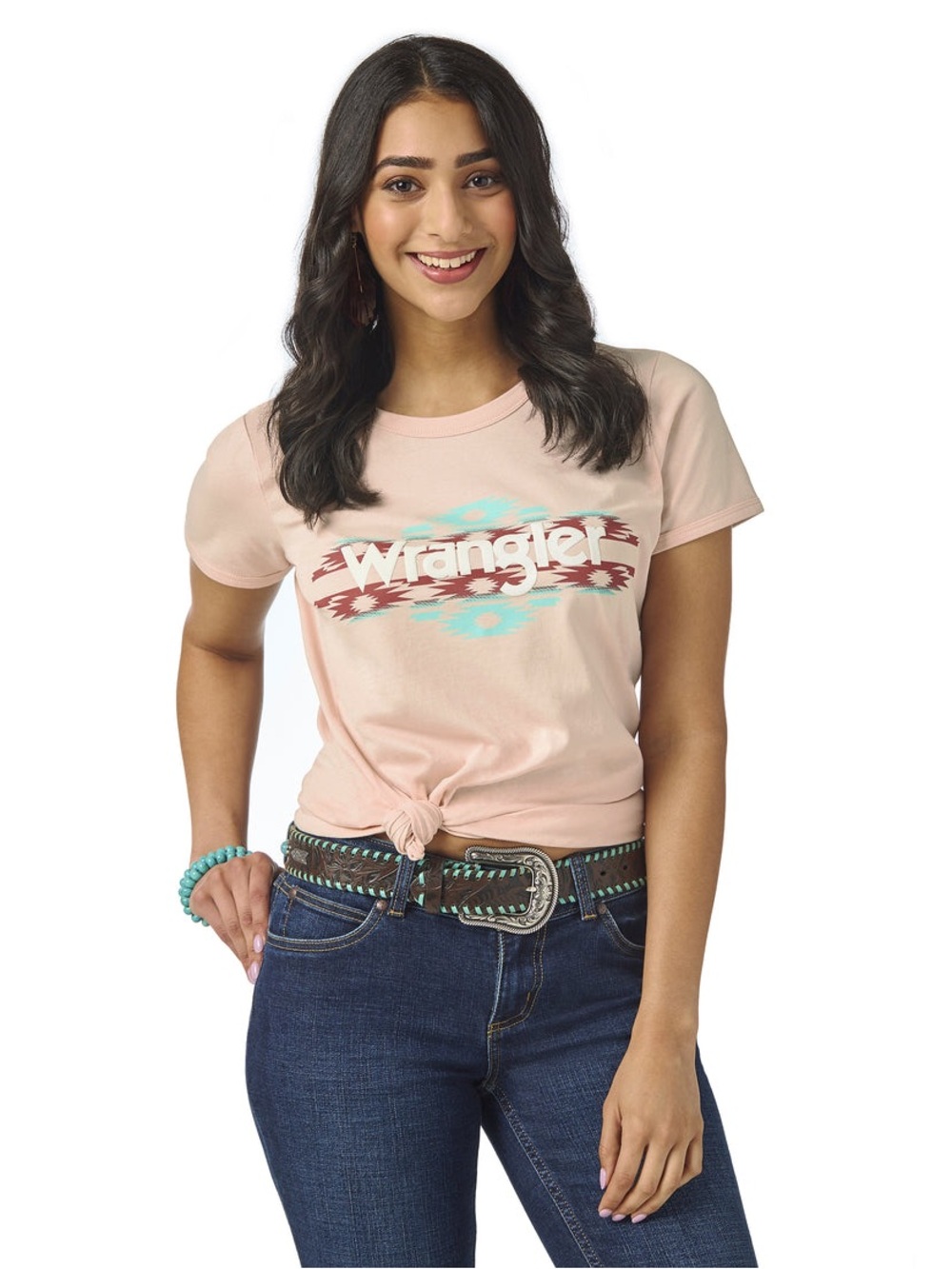 Wrangler Ladies Western Vintage Slim Fit Tee Size XXL
